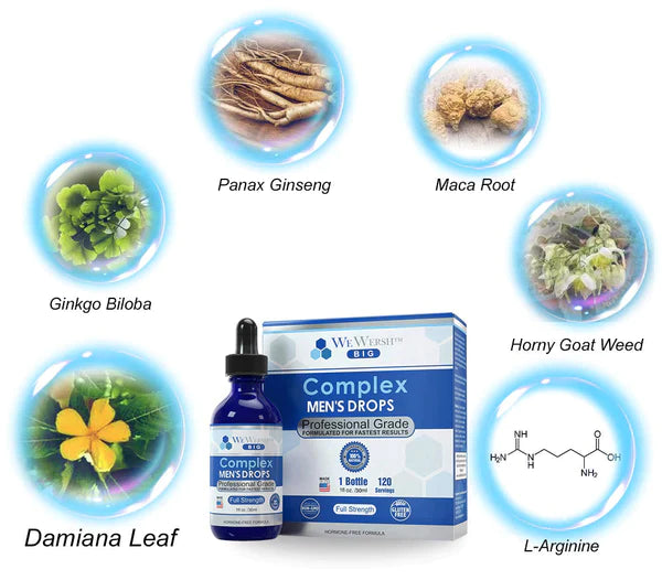🎁Wewersh® Complex cseppek férfiaknak💥Szuper erős változat💥
