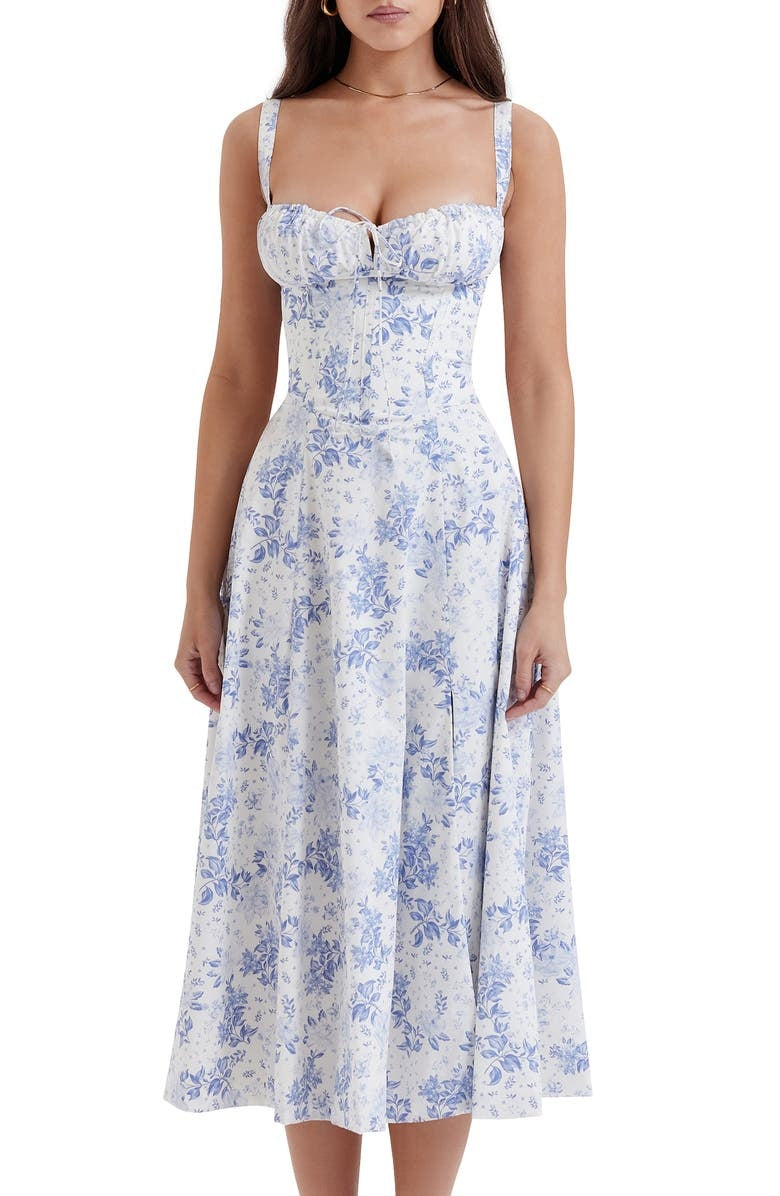 Virágos bustier midriff derék alakformáló ruha🔥Utolsó nap 50% kedvezmény